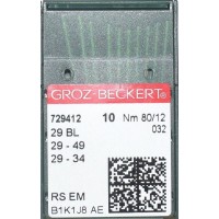 GROZ BECKERT Blindstitch Machine Needles 29BL, 29-49, 29-34 Size 80/12
